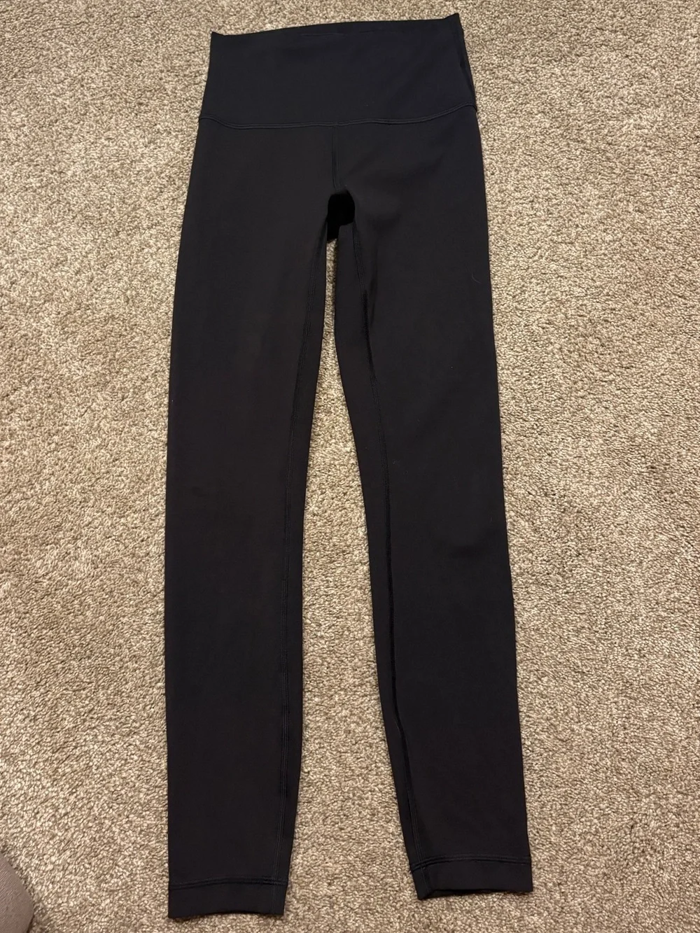 Black Lululemon Wunder Train High Rise Leggings 25’